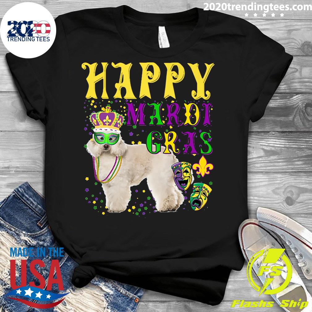 dog mardi gras shirt