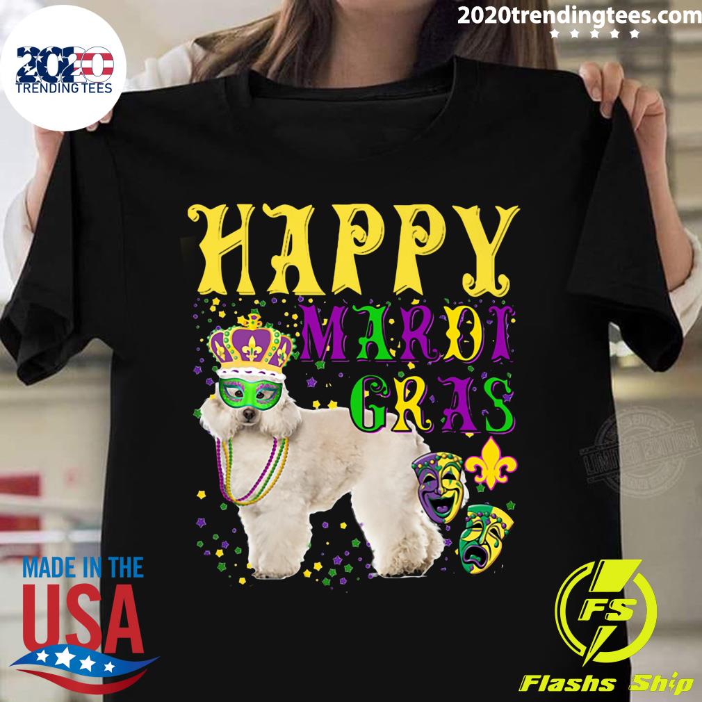 dog mardi gras shirt