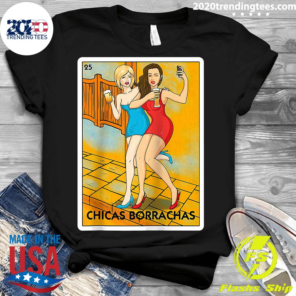 La Borracha Mexican Loteria Funny Drinking Beer Shirt