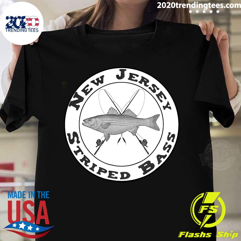New Jersey Striped Bass Fishing Novelty T-shirt - 2020 Trending Tees