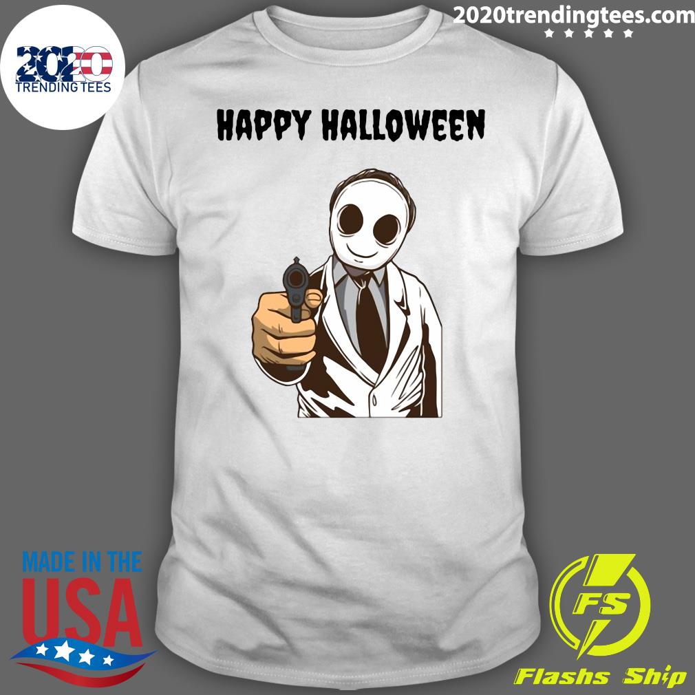 Official cary Modern Halloween Ghost Happy Halloween T-shirt