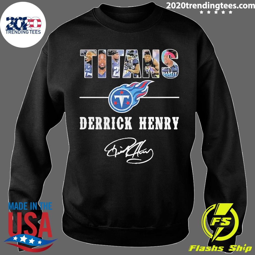 Official Tennessee Titans Derrick Henry Signature T-shirt - 2020 Trending  Tees