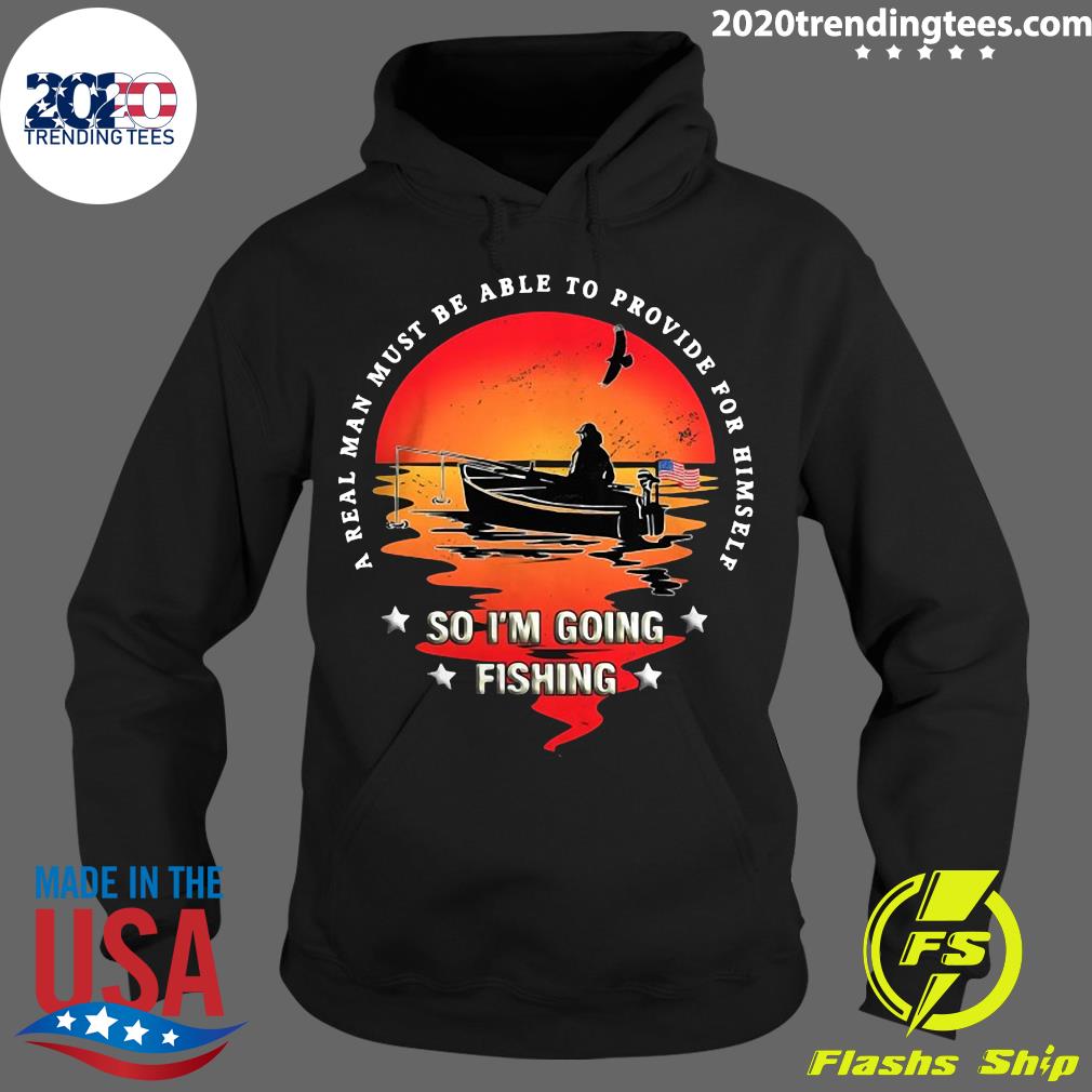 Official American Flag Fishing Boat Real Man Vintage Fishing T-shirt - 2020  Trending Tees