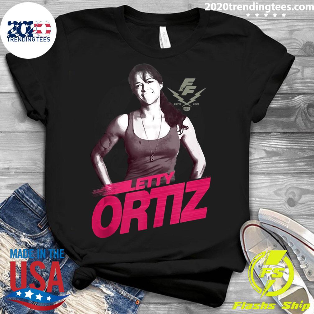 Official Fast Furious Letty Ortiz Smiling Portrait T-shirt