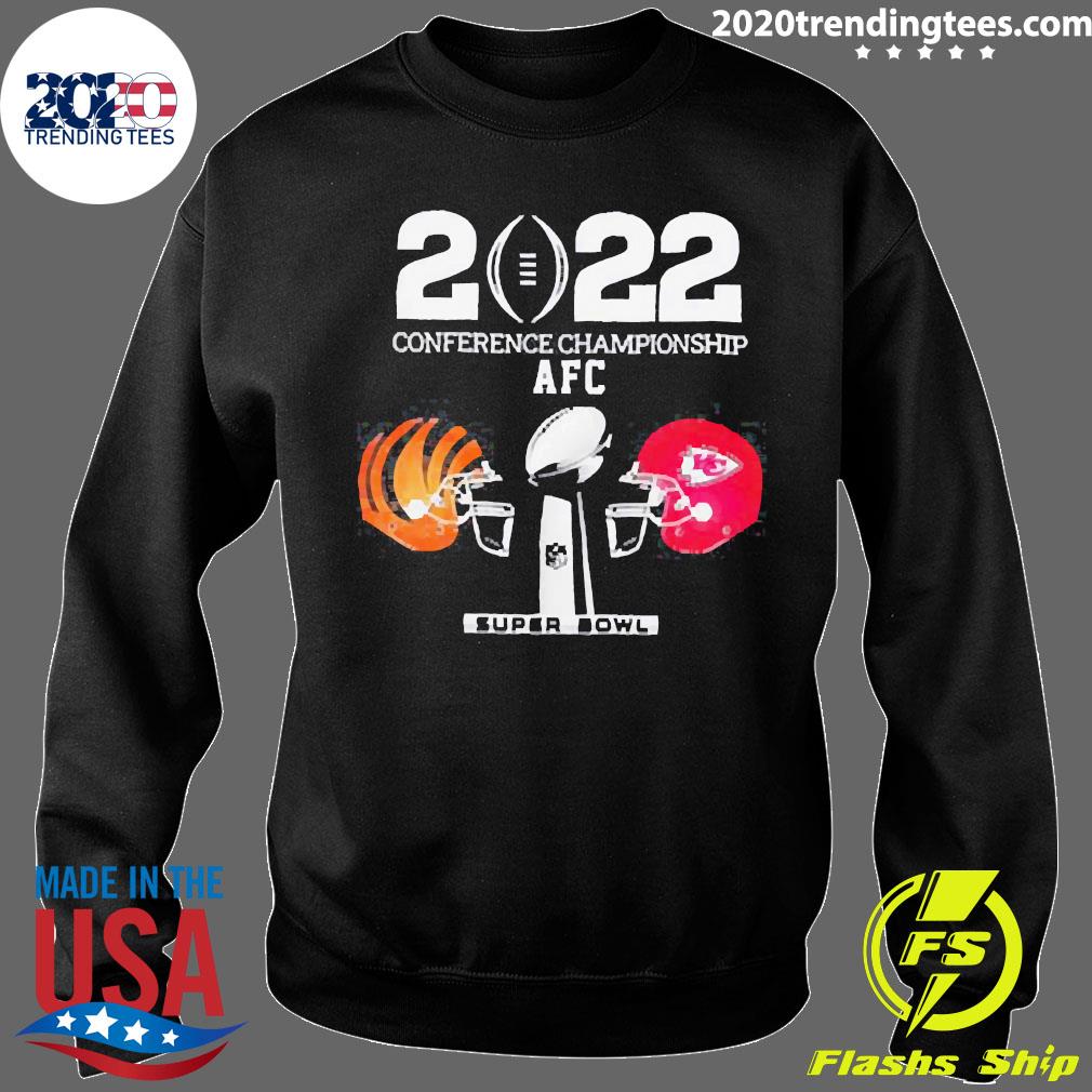 Official Bengals vs Chiefs 2022 afc conference championship super bowl  shirt, hoodie, sweater, long sleeve and tank top