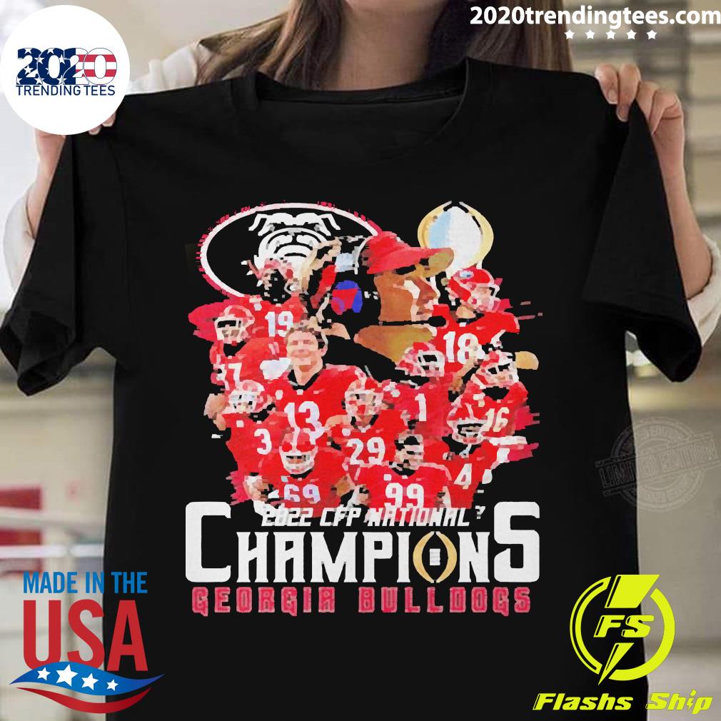 Georgia Bulldogs 2022 Champions CFP National New Design Nice T