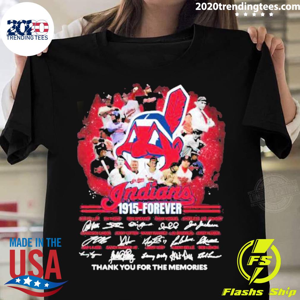 Indians 1915- Forever Signature Thank You For The Memories Shirt