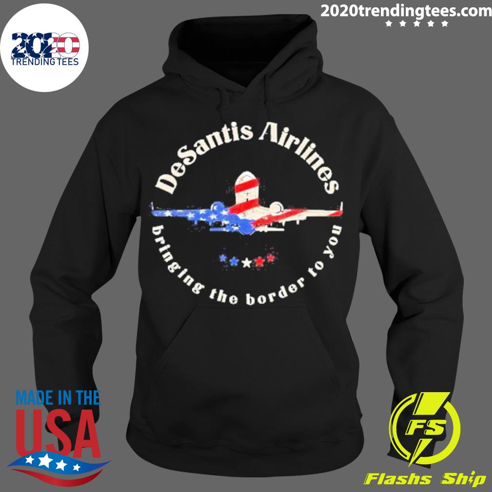 Nice deSantis Airlines Political Meme Ron DeSantis Us Flag T-s Hoodie