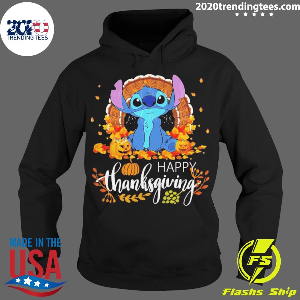 Nice happy Thanksgiving Stitch Disney Thanksgiving T-s Hoodie