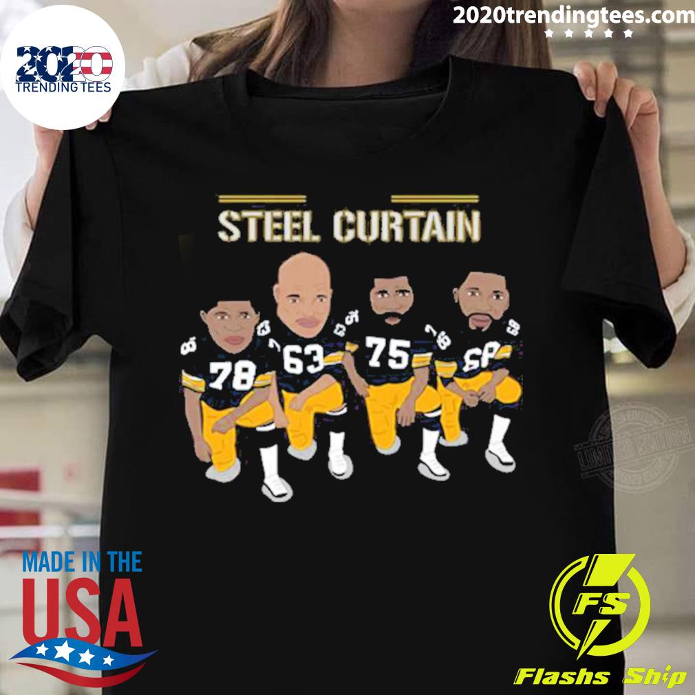 Nice the Original Steel Curtain Pittsburgh Steelers T-shirt