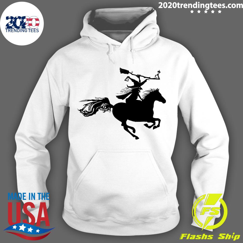 Nice witch Ride Horse Halloween T-s Hoodie