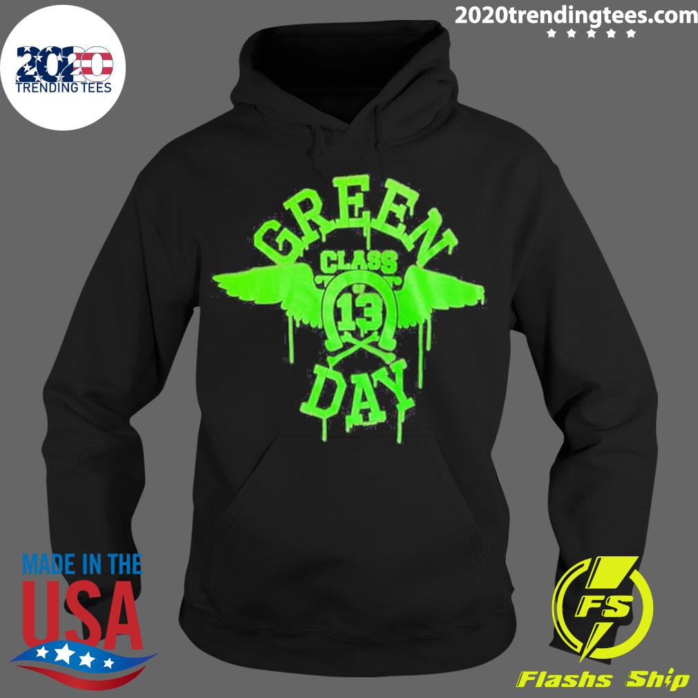 Official green Day Mens Neon Black T-s Hoodie