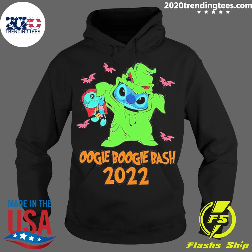 Official Oogie Boogie Bash 22 Stitch Angel Stitch Halloween Disney T Shirt Trending Tees