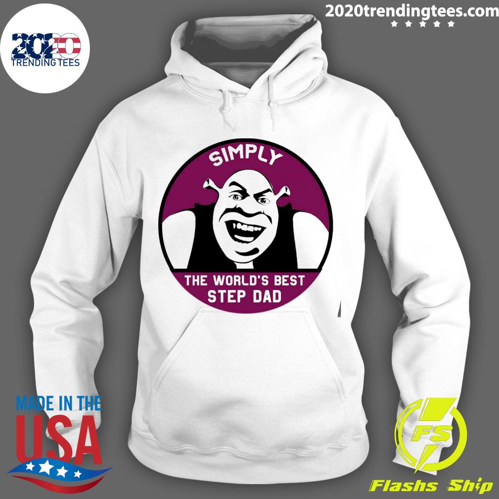 Official simply The World Best Step Dad Purple T-s Hoodie