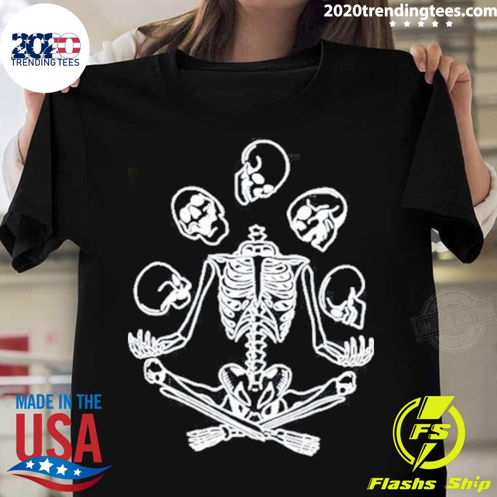 Official skeleton Juggling Halloween T-shirt