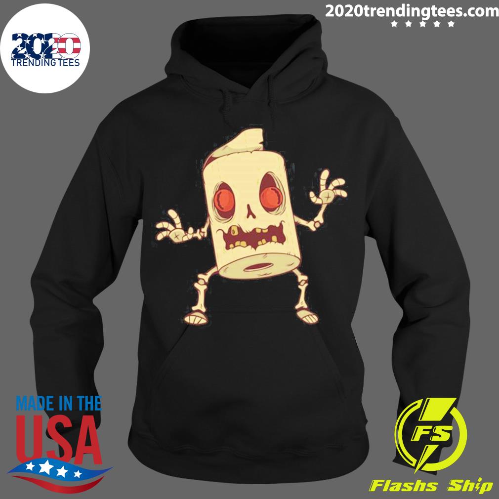 Official zombie Toilet Paper Monster T-s Hoodie