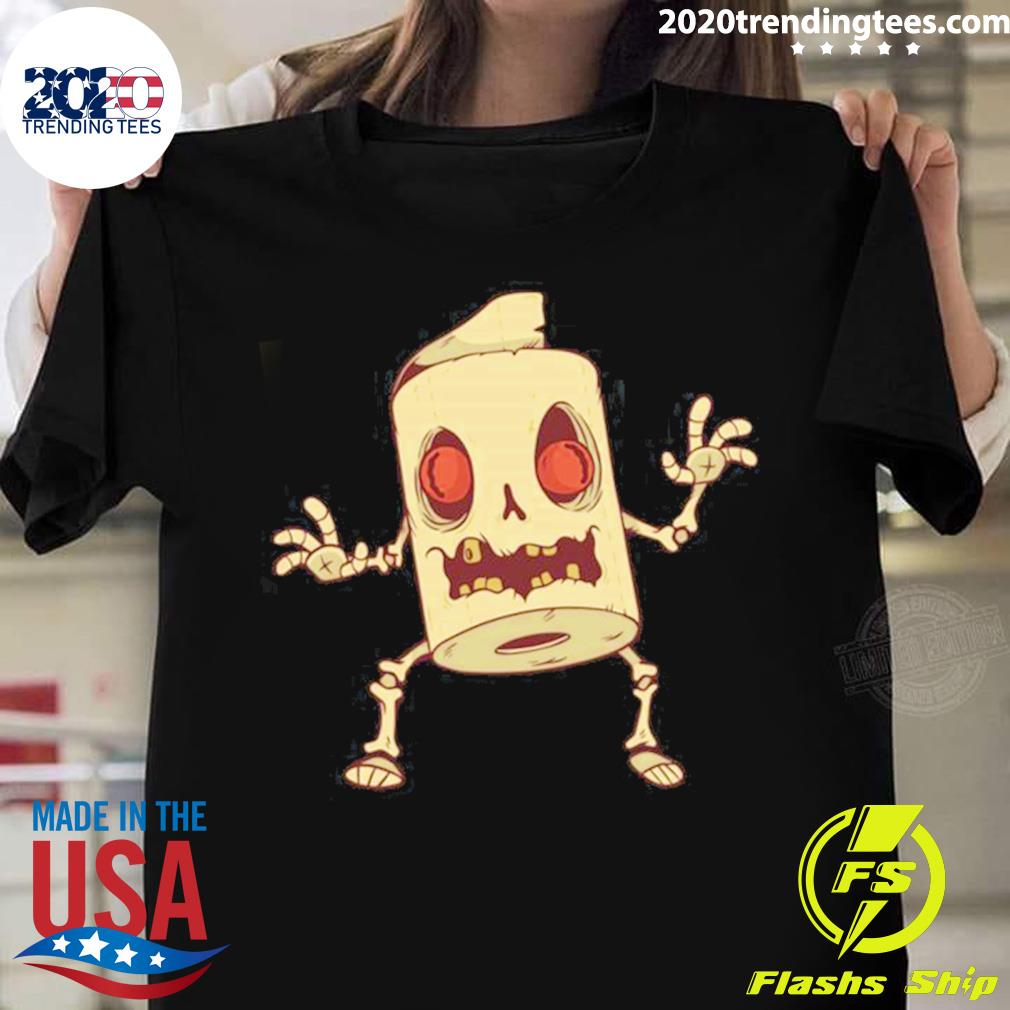 Official zombie Toilet Paper Monster T-shirt