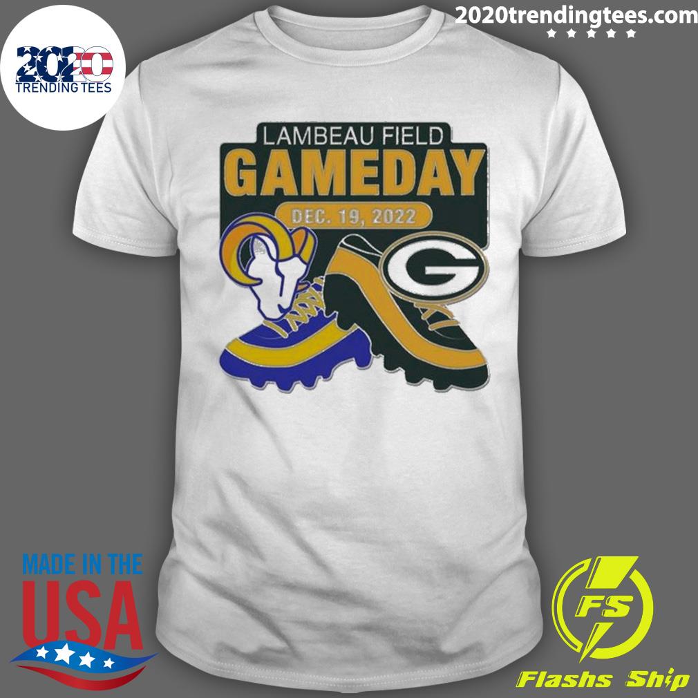 Nice green Bay Packers Vs Los Angeles Rams Lambeau Field Gameday Dec 19 2022 T-shirt