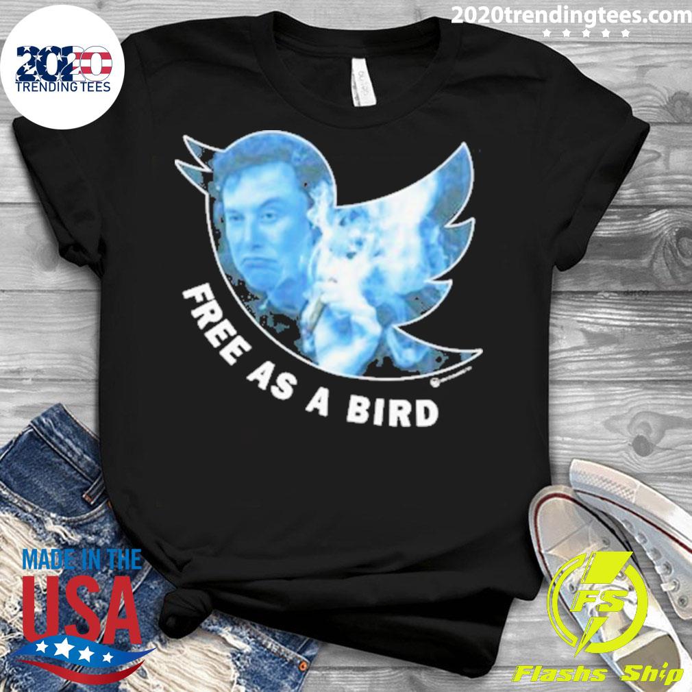 Official elon Musk Twitter Free As A Bird T-shirt - 2020 Trending Tees