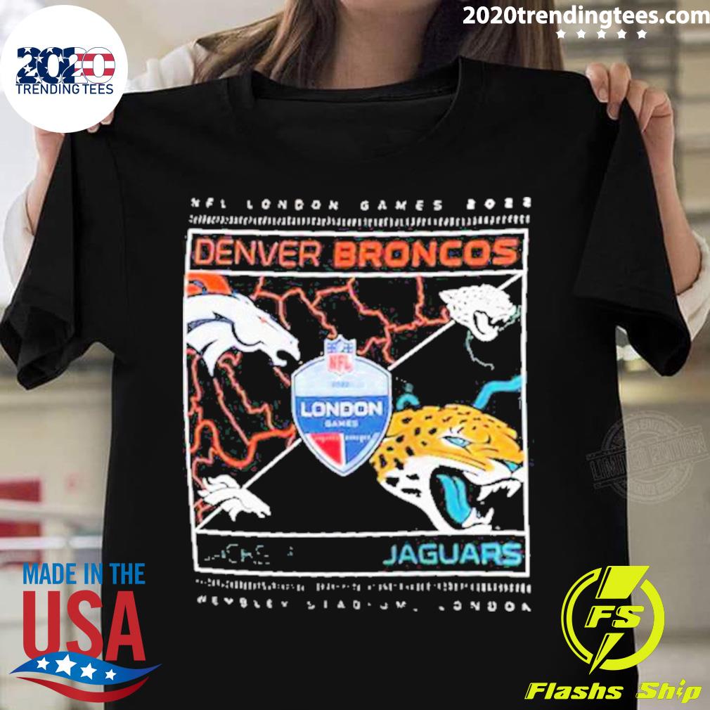 Official nfl London Games 2022 Jacksonville Jaguars Vs Denver Broncos T-shirt