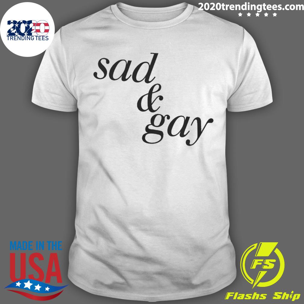 Official sad & Gay Hooded T-shirt