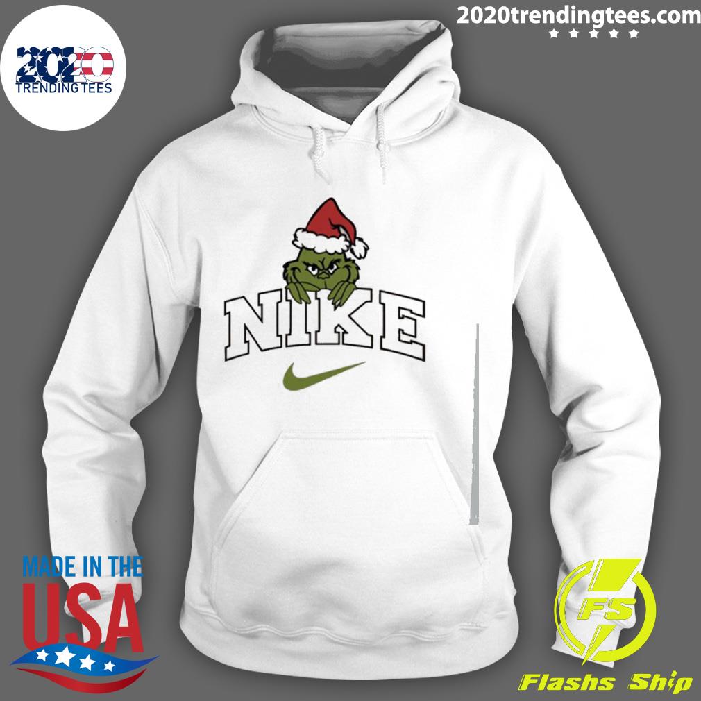 Cheap merry Christmas nike logo the grinch shirt, hoodie, sweater