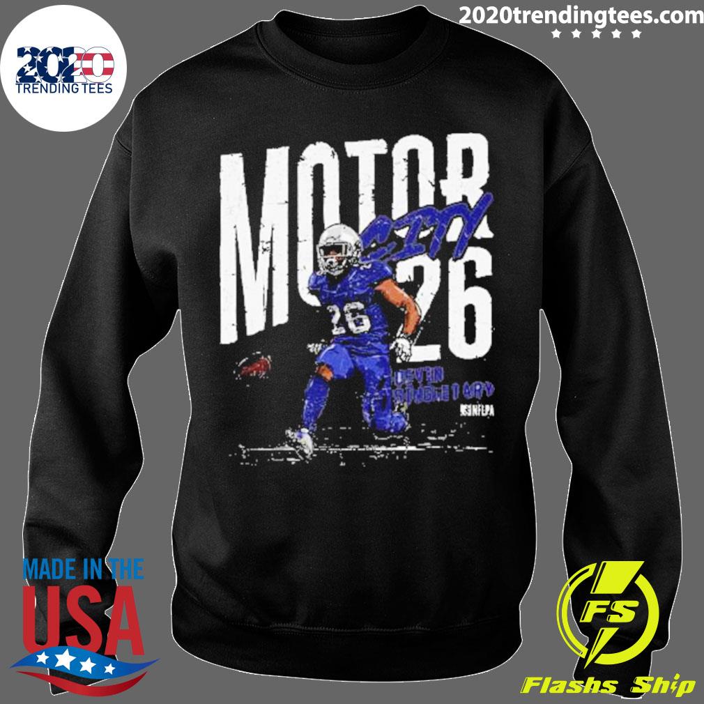 Nice devin Singletary Buffalo Bills Motor City T-shirt - 2020 Trending Tees, image size:1010x1010