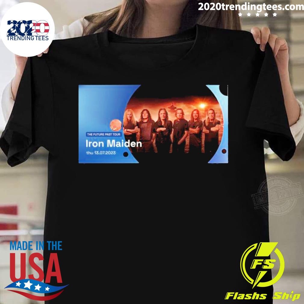 Nice iron Maiden Future Past Tour Thu 13 07 2023 T-shirt - 2020 Trending Tees