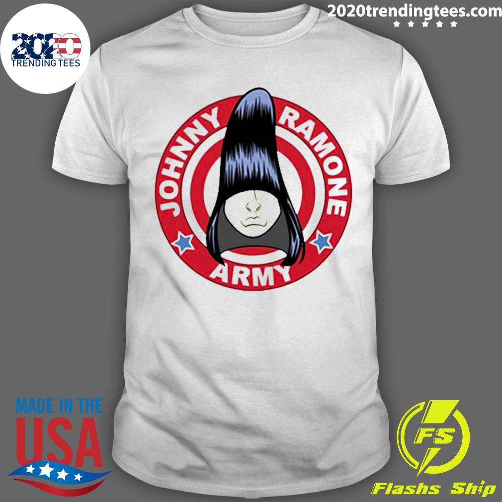 Nice johnny Ramone Army American Musician T-shirt