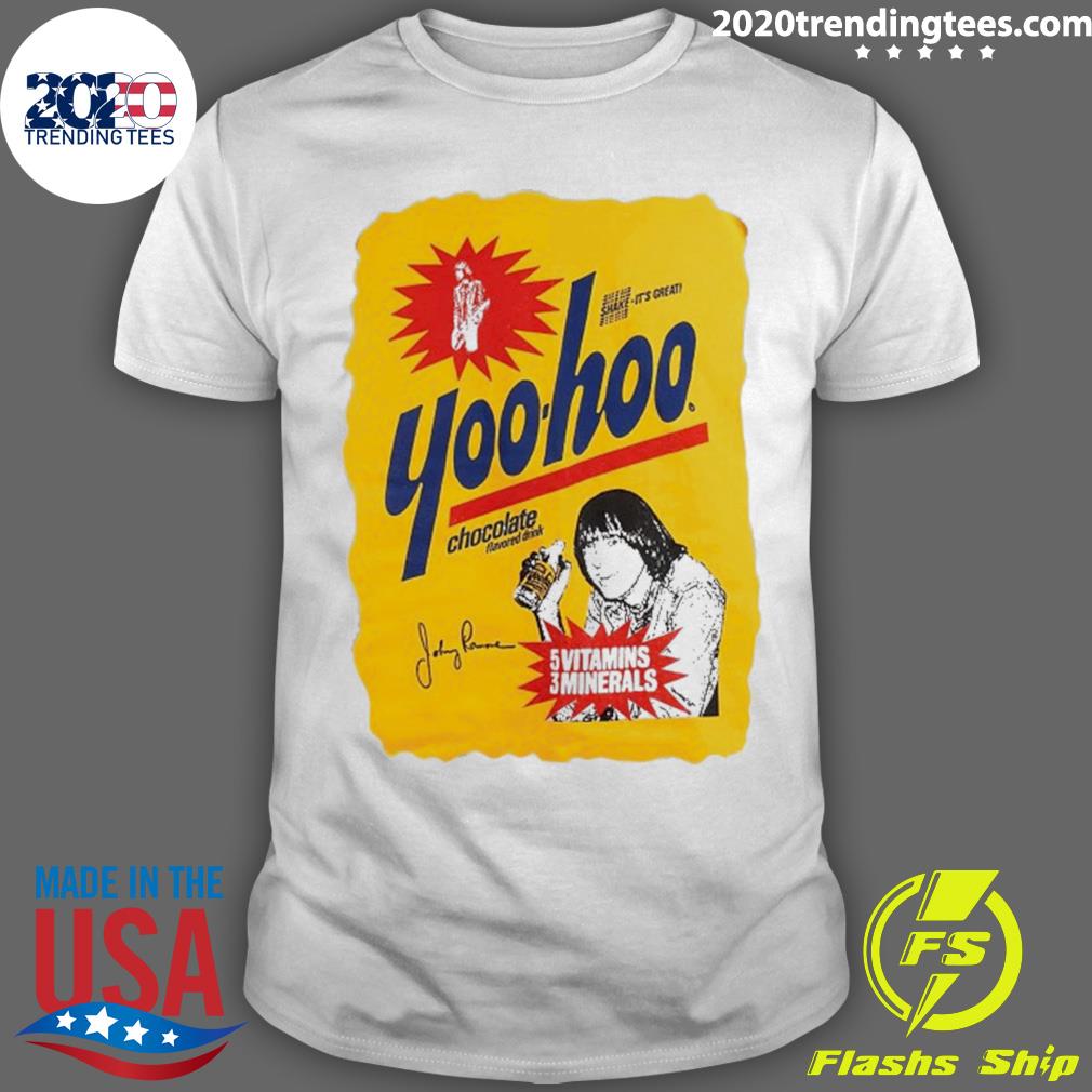 Nice johnny Ramone Yoohoo Chocolate Drinking T-shirt