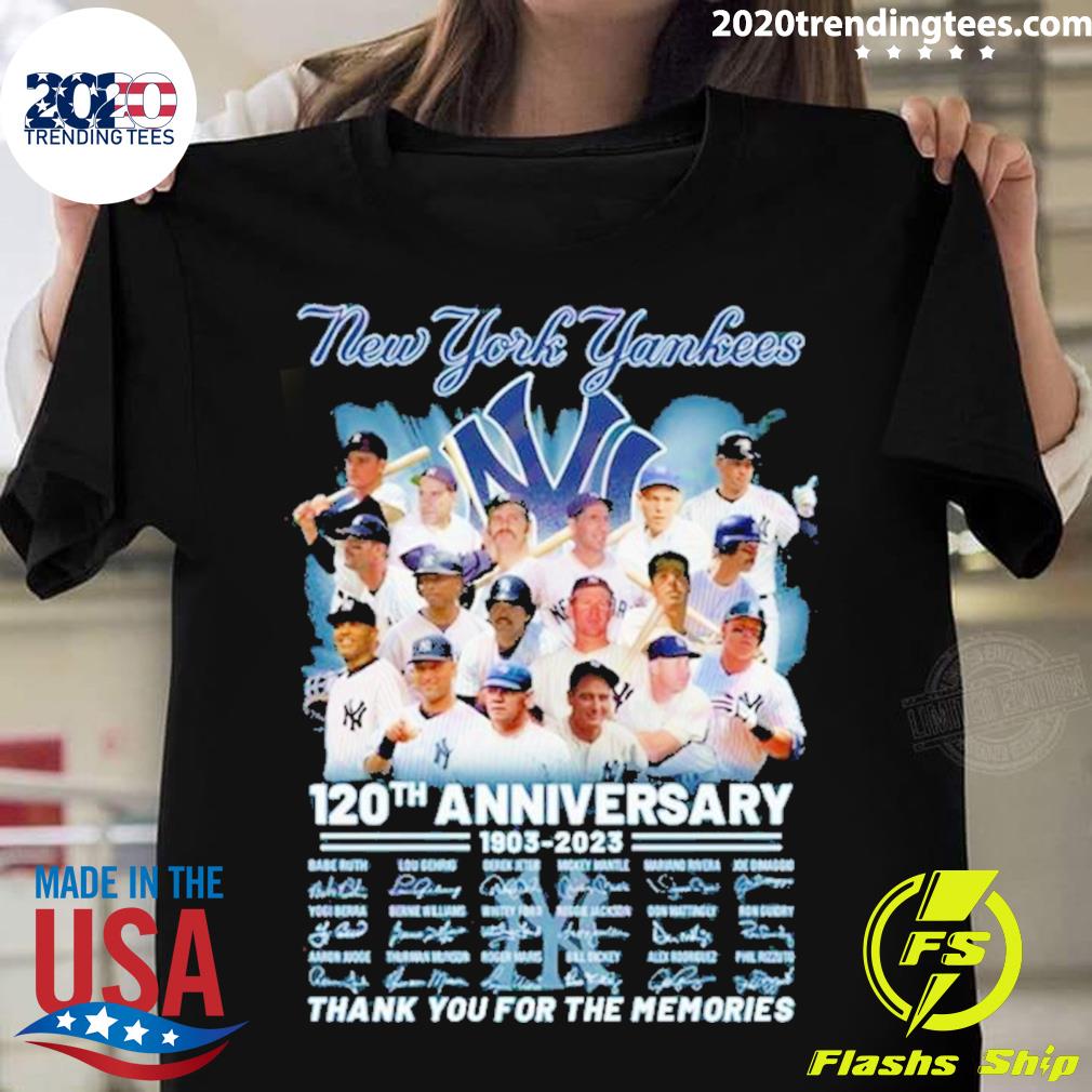 Official New York Yankees 1903-2023 Thank You For The Memories Shirt,  hoodie, tank top, sweater and long sleeve t-shirt