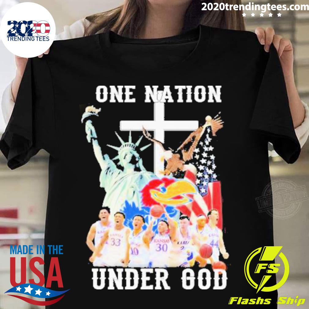 Nice one Nation Under God Kansas Jayhawk 2022 T-shirt