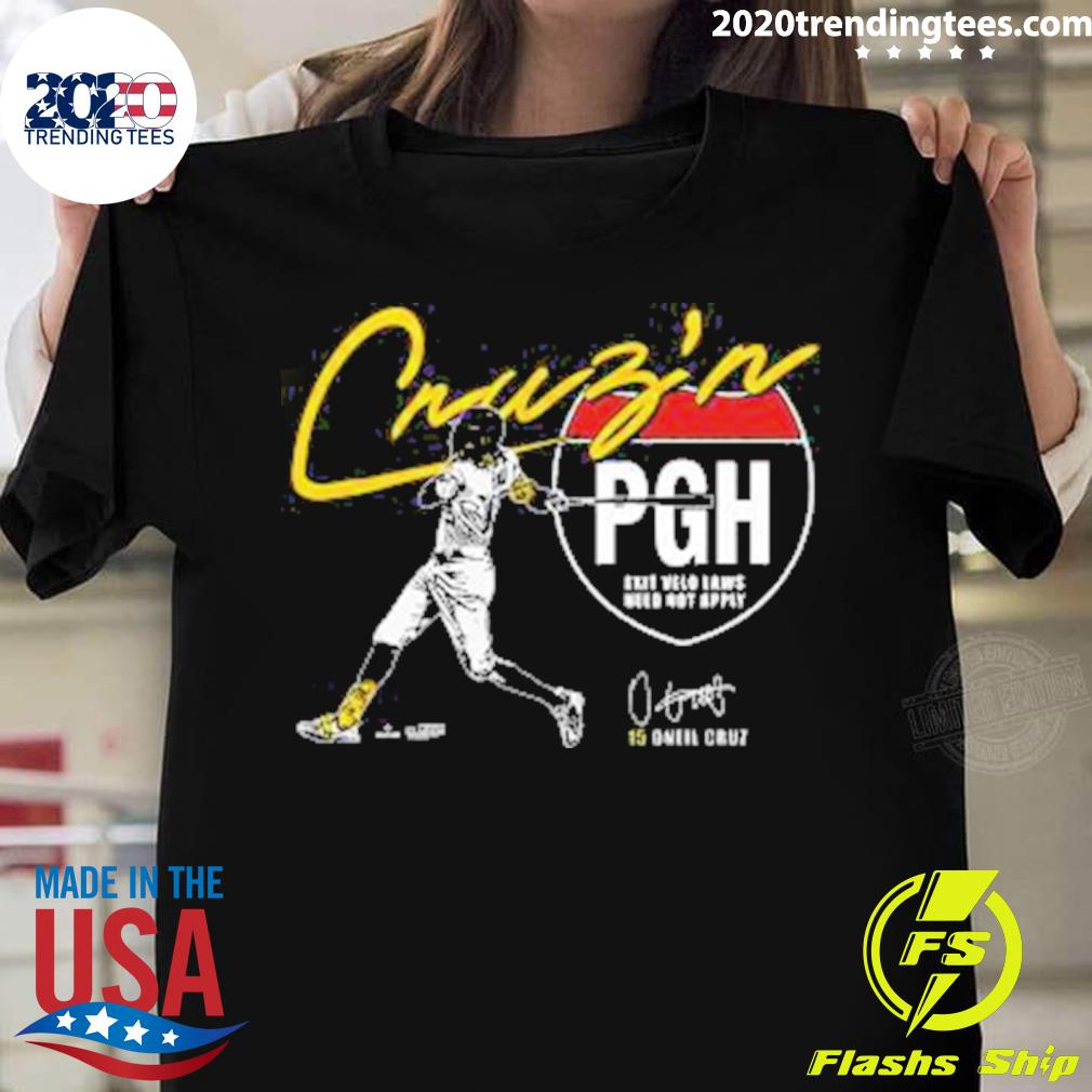 Nice oneil Cruz Pittsburgh Cartoon Signature T-Shirt, hoodie