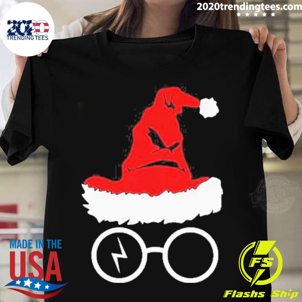 Nice santa Harry Potter Merry Christmas 2022 T-shirt