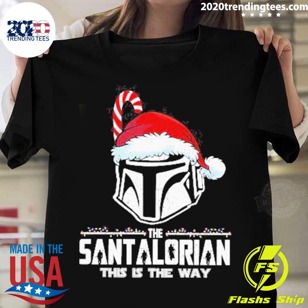Nice the Santalorian This Is The Way Merry Christmas 2022 T-shirt