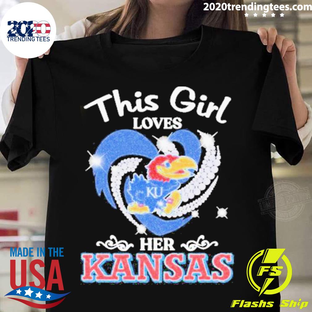 Nice this Girl Loves Her Kansas Jayhawks 2022 T-shirt