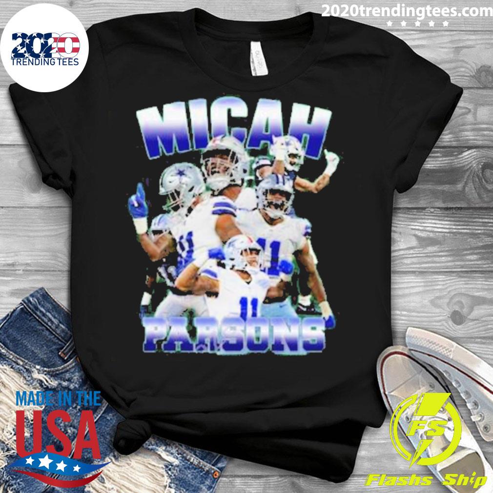 Trevon Diggs wearing Dallas Cowboys micah parsons t-shirt, hoodie