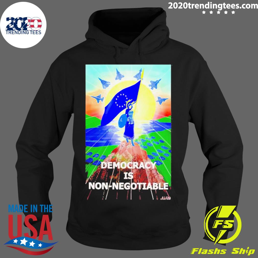 Nice volt Discord Starboard Democracy Is Non Negotiable T-s Hoodie