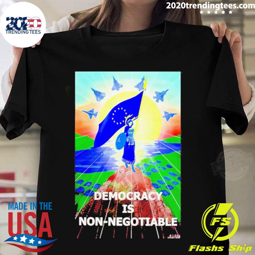 Nice volt Discord Starboard Democracy Is Non Negotiable T-shirt