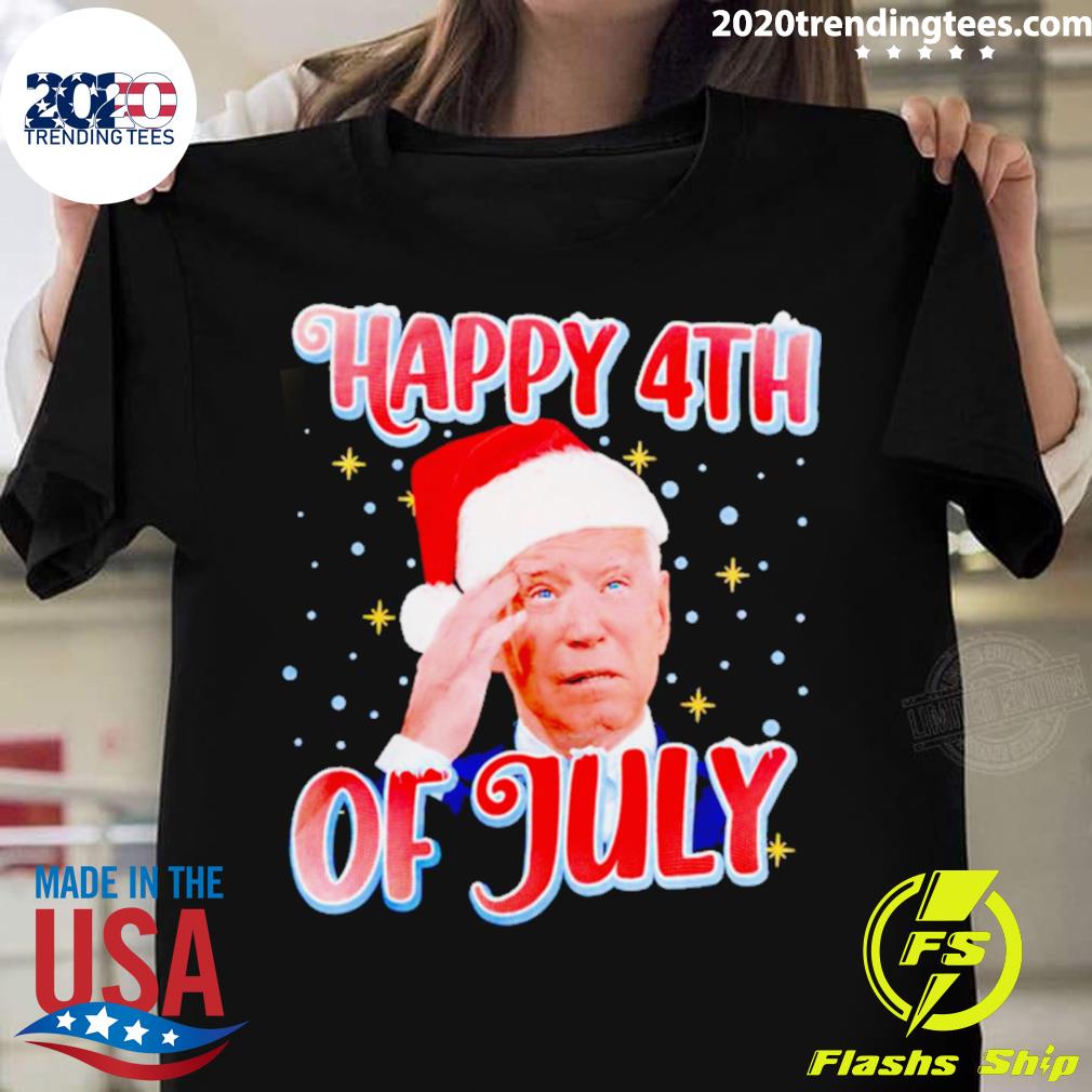 Official biden Happy 4th Christmas T-shirt