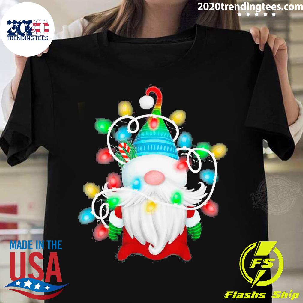 Official christmas Lights Gnome Xmas T-shirt