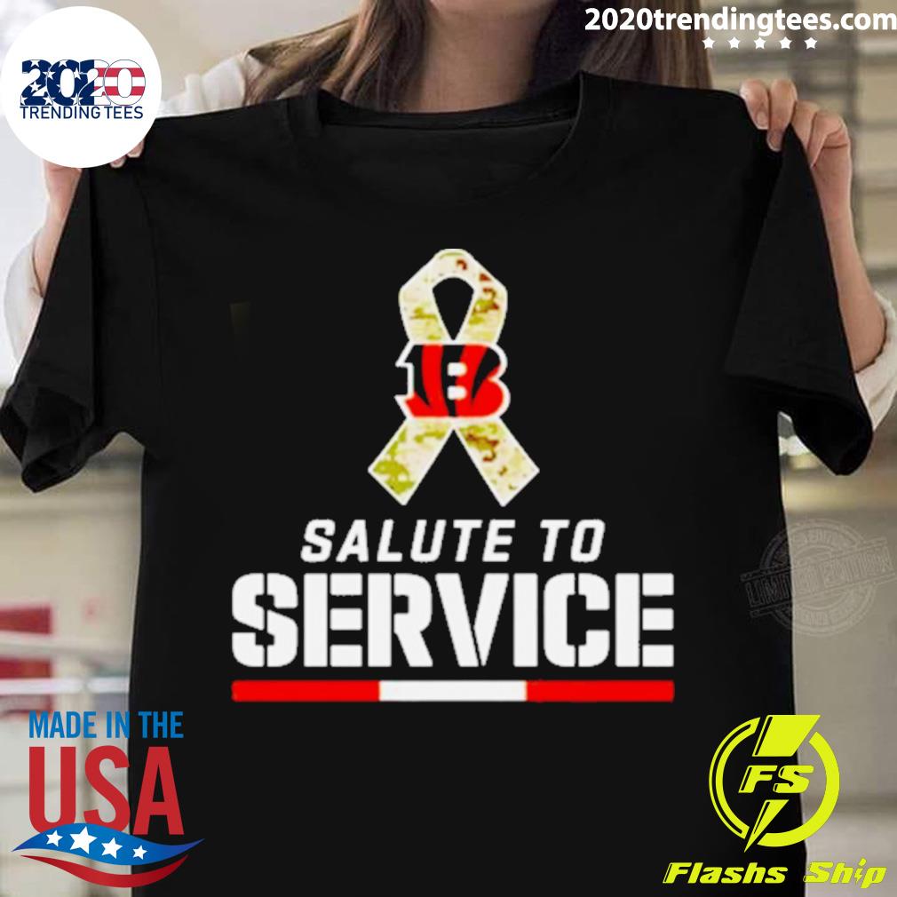 Official cincinnati Bengals Nfl Salute To Service 2022 T-shirt