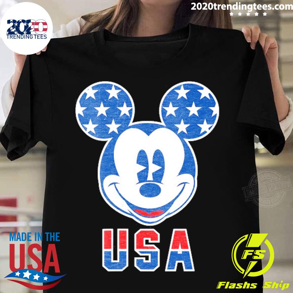 Official disney Usa Mickey Mouse Americana T-shirt