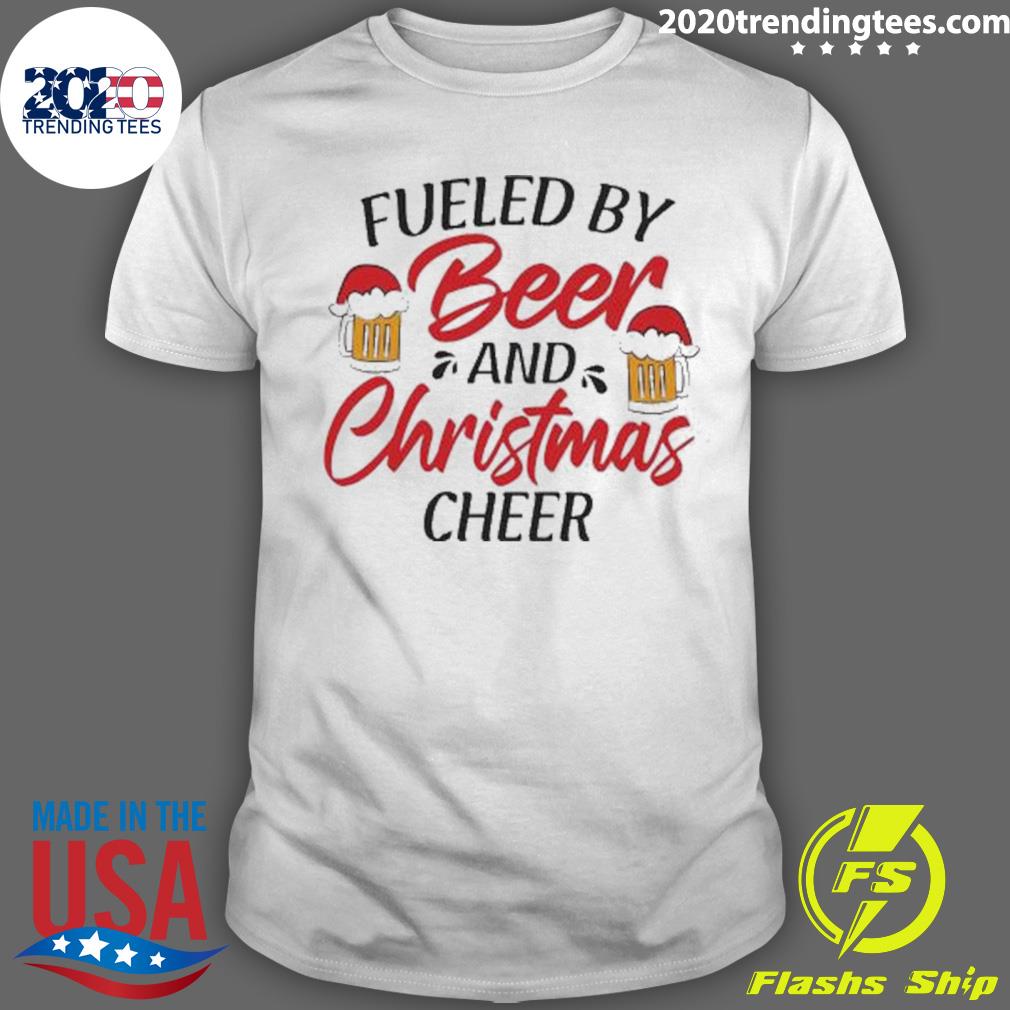 Official fueled By Beer And Christmas Cheer T-shirt