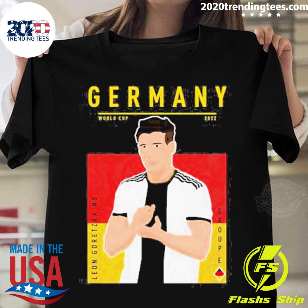 Official germany World Cup 2022 Leon Goretzka 8 T-shirt