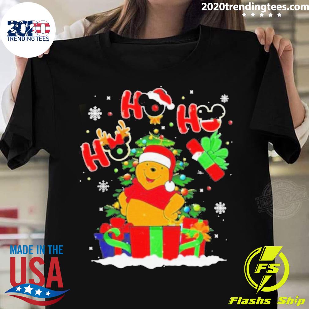 Official ho Ho Ho Winnie The Pooh Christmas T-shirt