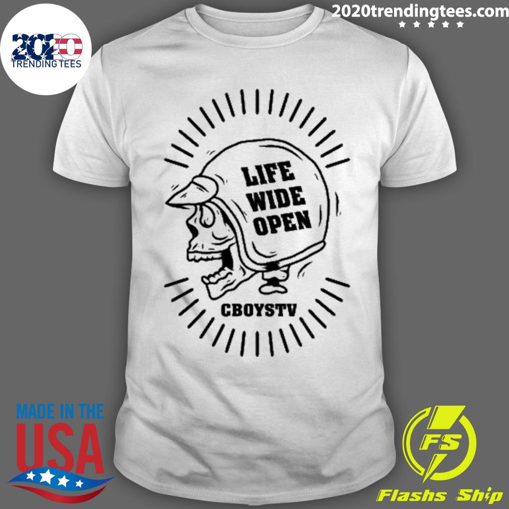 Official life Wide Open Cboystv T-shirt