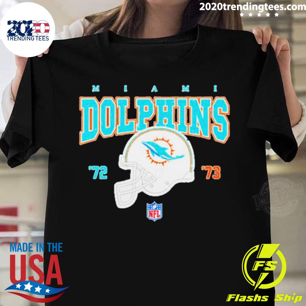 Official miami Dolphins Helmet 72 73 T-shirt