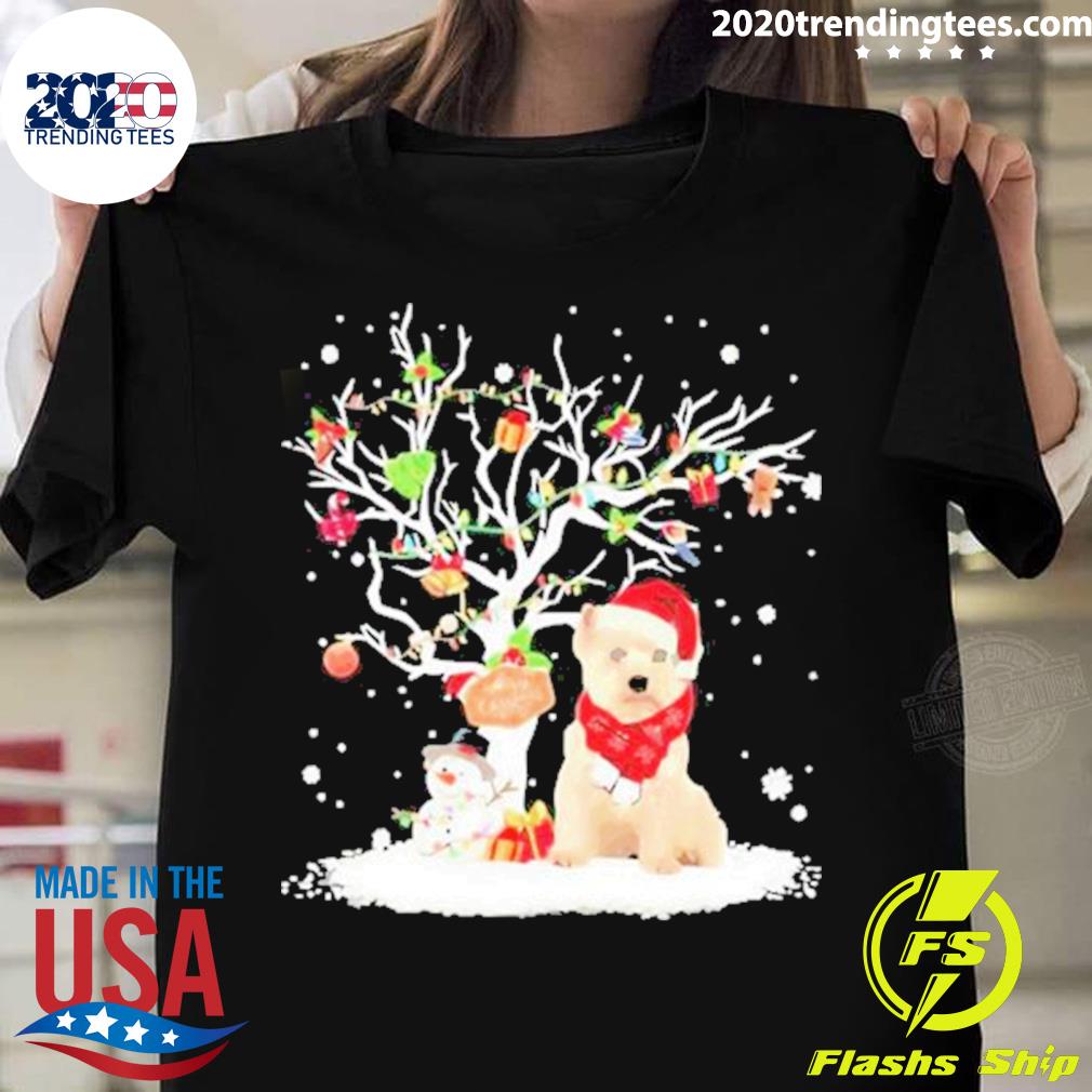 Official pet Westie Christmas Tree Dog T-shirt