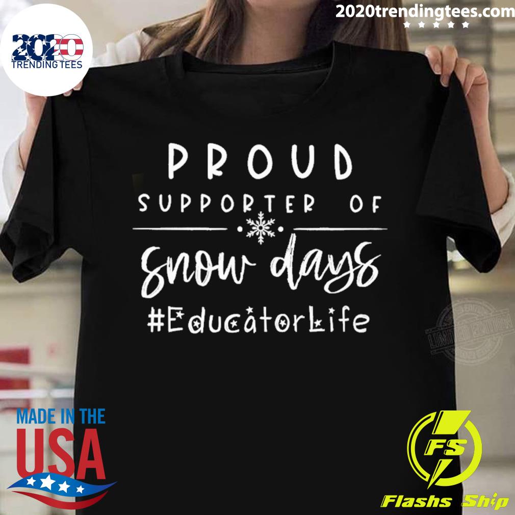 Official proud Supporter Of Snow Days Educator Life Christmas Sweater